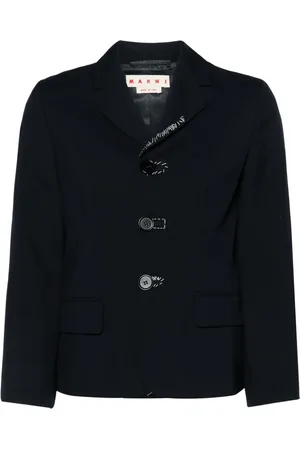 Marni Embroidered wool single-breasted blazer