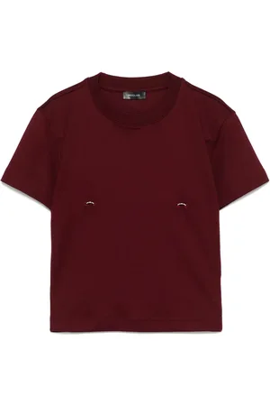 MUGLER Piercing-detail T-shirt
