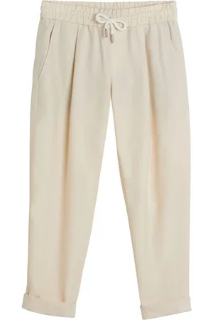 Brunello Cucinelli Elasticated-waist tapered trousers