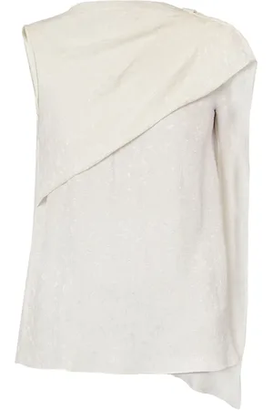 Erdem Asymmetric-design draped blouse