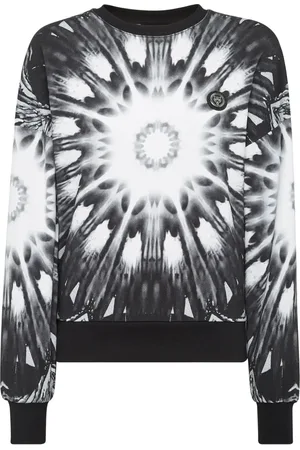 Philipp Plein Kaleidoscopic-print cropped sweatshirt