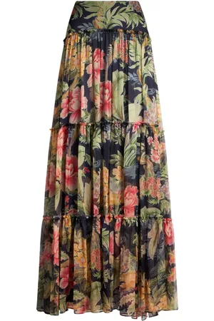 Etro Floral-print maxi skirt