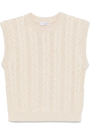 Brunello Cucinelli Sequin-embellished vest