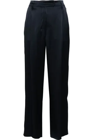 Max Mara Amleto satin straight trousers