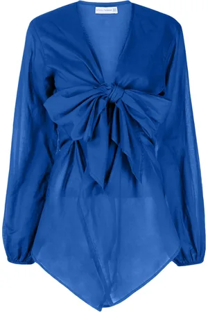 FAITHFULL THE BRAND Mantra plunging V-neck cotton minidress