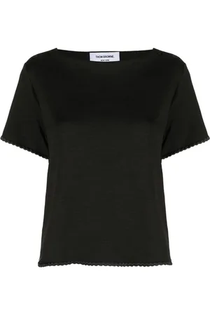 Thom Browne Braided-trim T-shirt