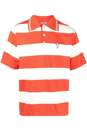 Kenzo Logo-print striped polo shirt