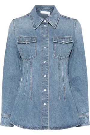 Chloé Corset-style denim shirt
