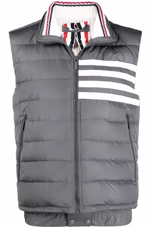 Thom Browne 4-Bar motif puffer gilet