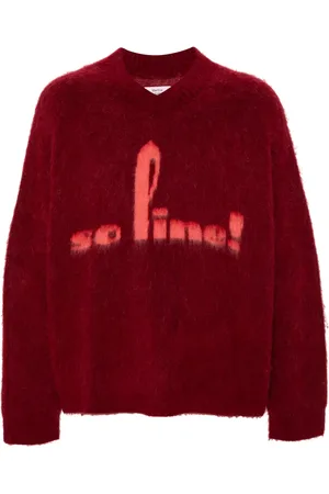 MARTINE ROSE Brushed V-neck sweater