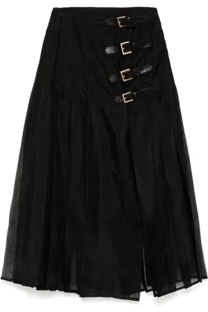 Cynthia Rowley Organza pleated skirt