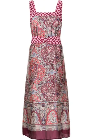 Lethicia Bronstein Oprah paisley-pattern midi dress