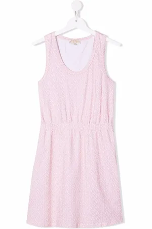 Michael Kors TEEN cotton monogram-print dress