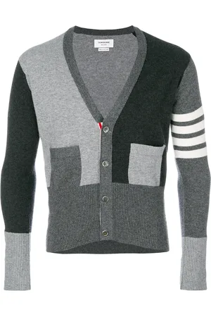Thom Browne Fitted waist v-neck cardigan