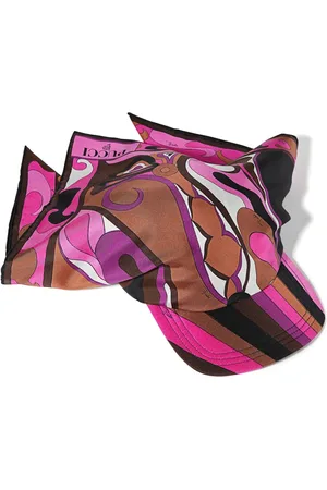 Puccini Orchidee-print silk-twill cap