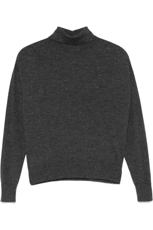 PESERICO SIGN Lurex-detail roll-neck sweater