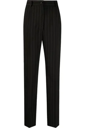 Dolce & Gabbana Stripe-pattern wool tapered trousers