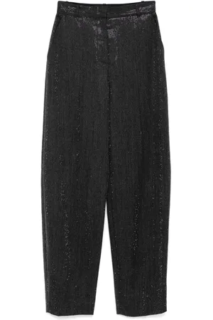 Alexander Wang Clear bead hotfix trousers