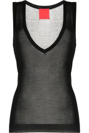 Cashmere In Love Semi-sheer silk tank top