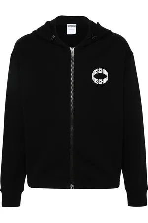 Moschino Logo-appliqu?? zip-up hoodie