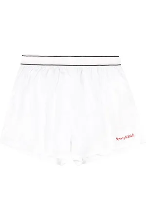 Sporty & Rich Logo-print runner shorts