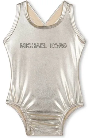 Michael Kors Metallic-finish swimsuit