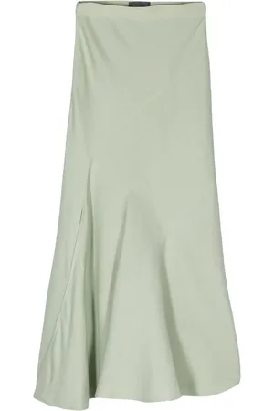 LORENA ANTONIAZZI Godet linen-blend maxi skirt