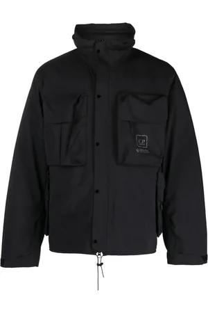 C.P. Company Logo-print two-pocket windbreaker