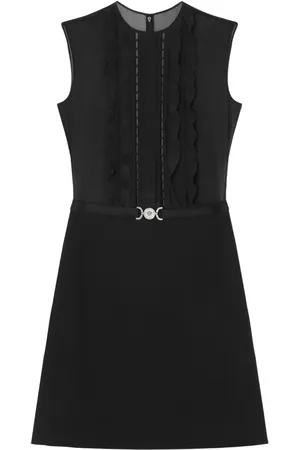 VERSACE A-line silk georgette mini dress