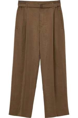 LEMAIRE Belted straight-leg tailored trousers