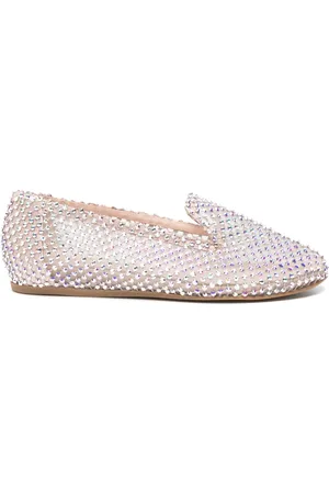LE SILLA Gilda crystal-embellished slippers