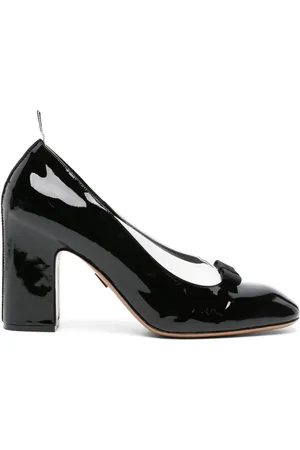 Thom Browne 90mm patent-leather court pumps