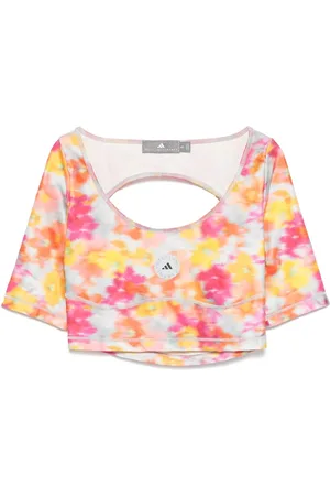 adidas Abstract-print crop top