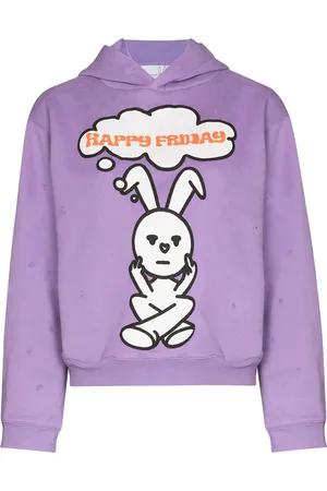 Natasha Zinko Distressed happy friday hoodie