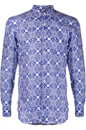 PENINSULA SWIMWEAR Geometric-print long-sleeve shirt
