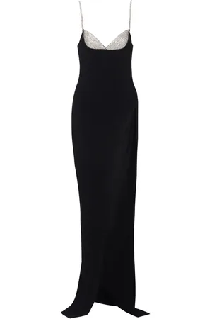 Balmain Crystal-embellished knitted gown