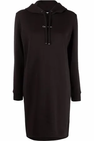 Calvin Klein Logo-print hoodie short dress