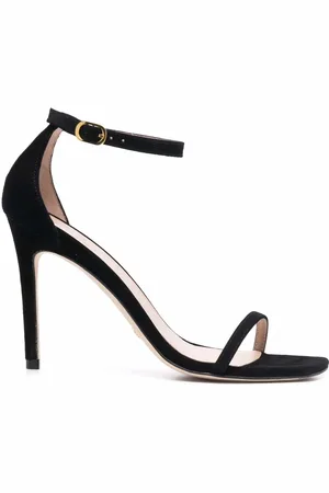 Stuart Weitzman Nudist Curve suede 105mm sandals