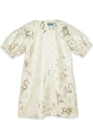 Kenzo Dragon-pattern jacquard dress