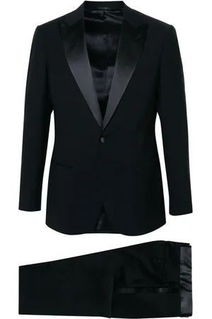 Giorgio Armani Contrast wool single-breasted suit