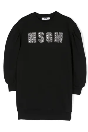 Msgm Logo-embellished sweatshirt dress