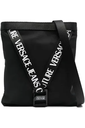 VERSACE Logo-print crossbody bag
