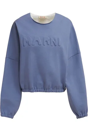 Marni Logo-embossed cotton sweatshirt