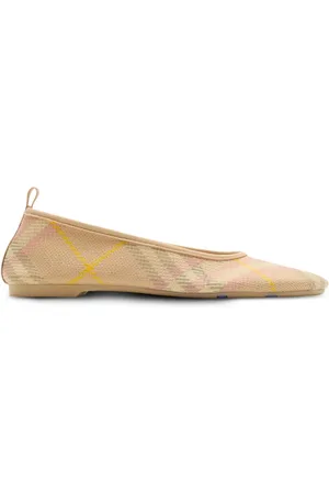 Burberry Checked ballerina shoes
