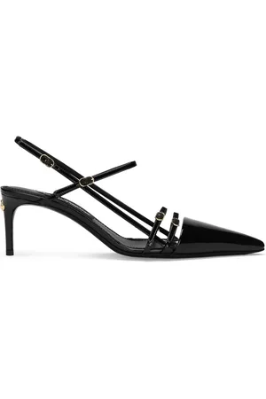 Dolce & Gabbana DG-plaque leather pumps