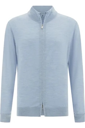 Boggi Milano Zip-up merino jumper