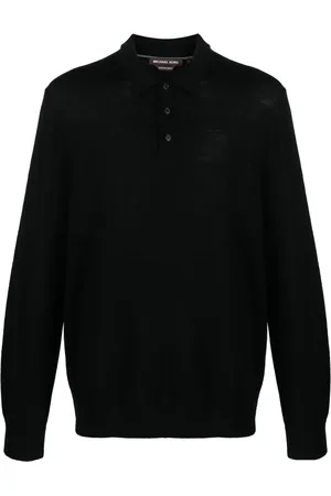 Michael Kors Long-sleeve merino polo shirt