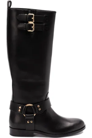 Twin-Set Buckled equestrian boots