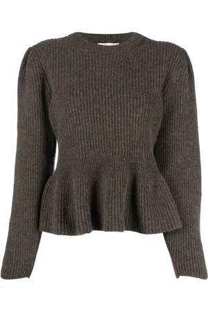LEMAIRE Ribbed-knit peplum-hem jumper