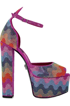 Philipp Plein 120mm crystal-embellished leather pumps